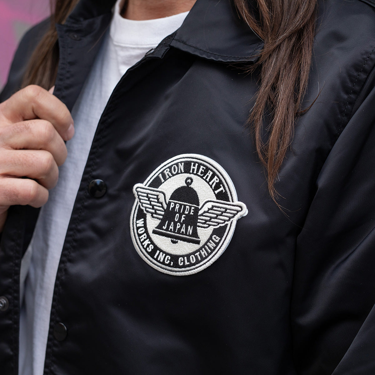 IHJ-160-BLK - SS26 - 4.8oz Nylon Coach Jacket - Black