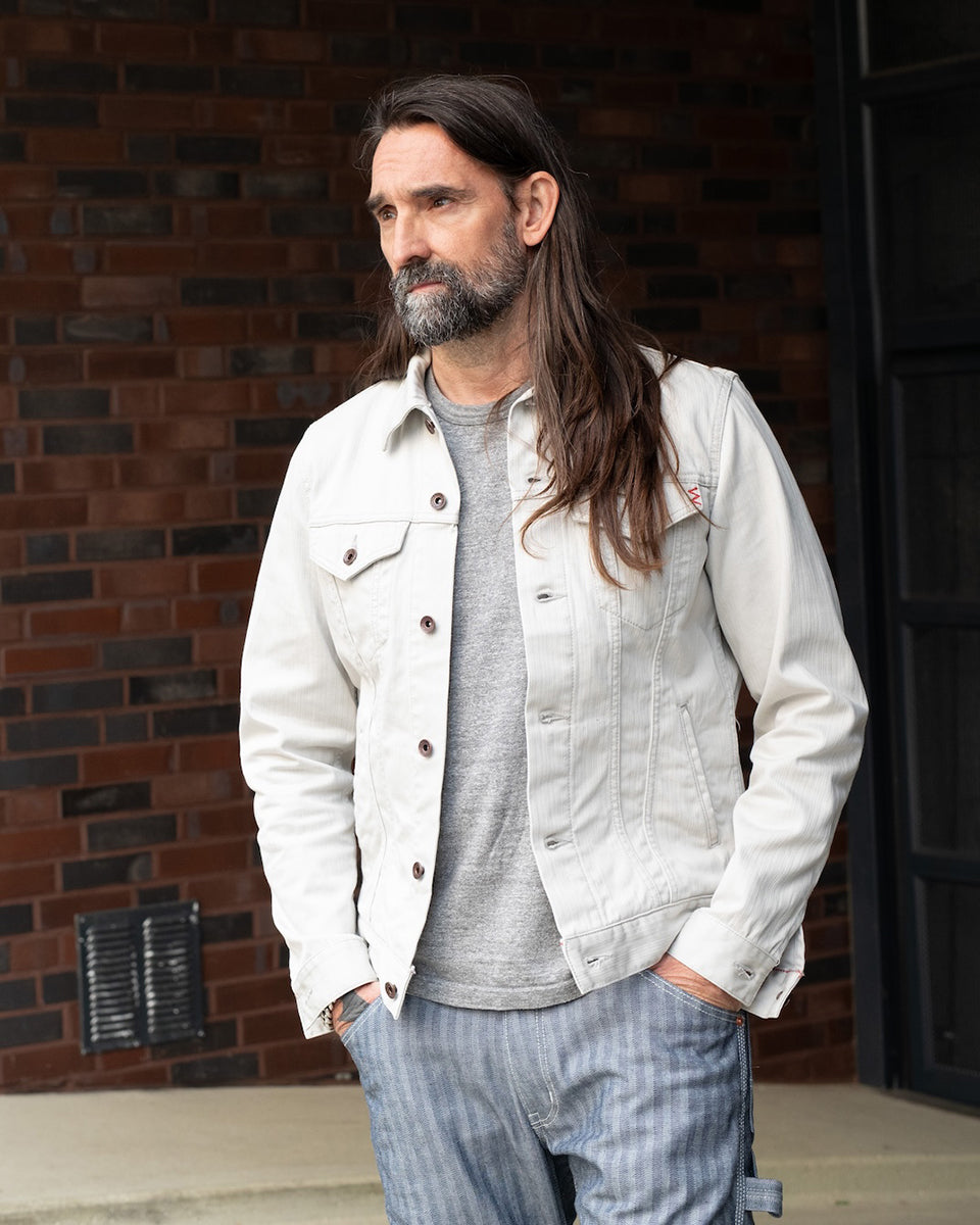 IHJ-162-GRY  - SS26 - 11oz Piqué Modified Type III Jacket - Light Grey