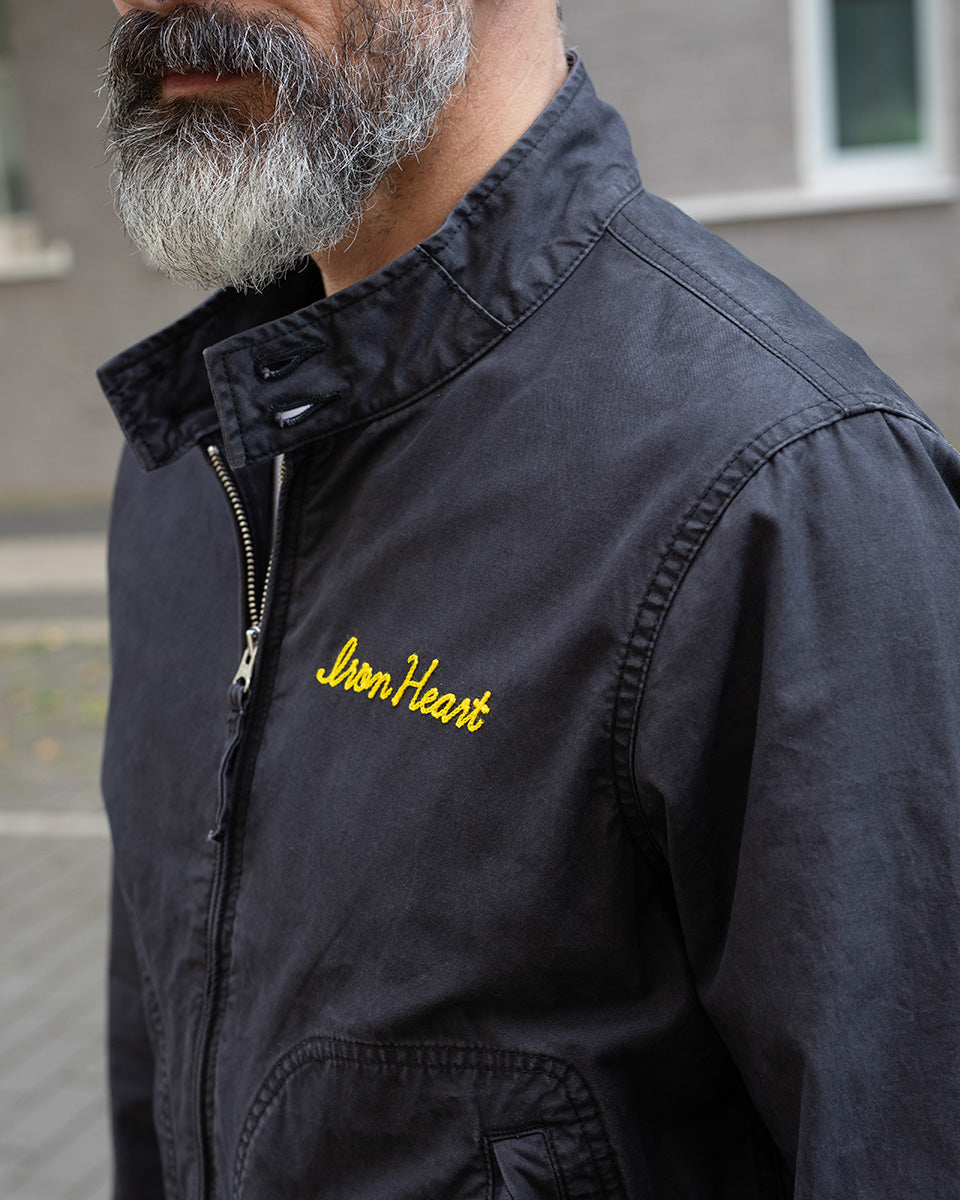 IHJ-165-BLK - SS26 - 6.2oz Serge Drizzler Jacket - Black – IRON