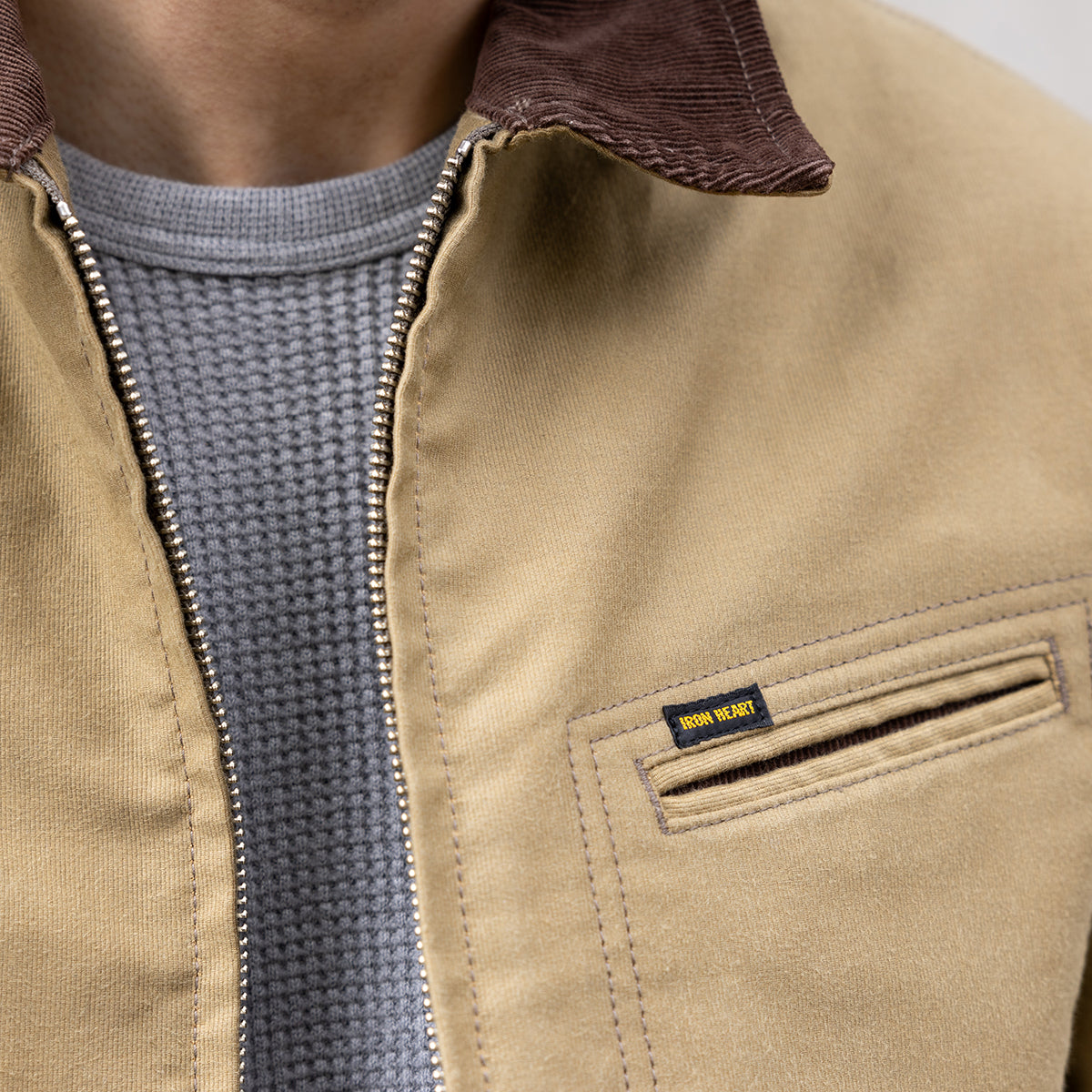 IHJ-169-KHA - FW26 - 12oz Whipcord Work Jacket - Khaki