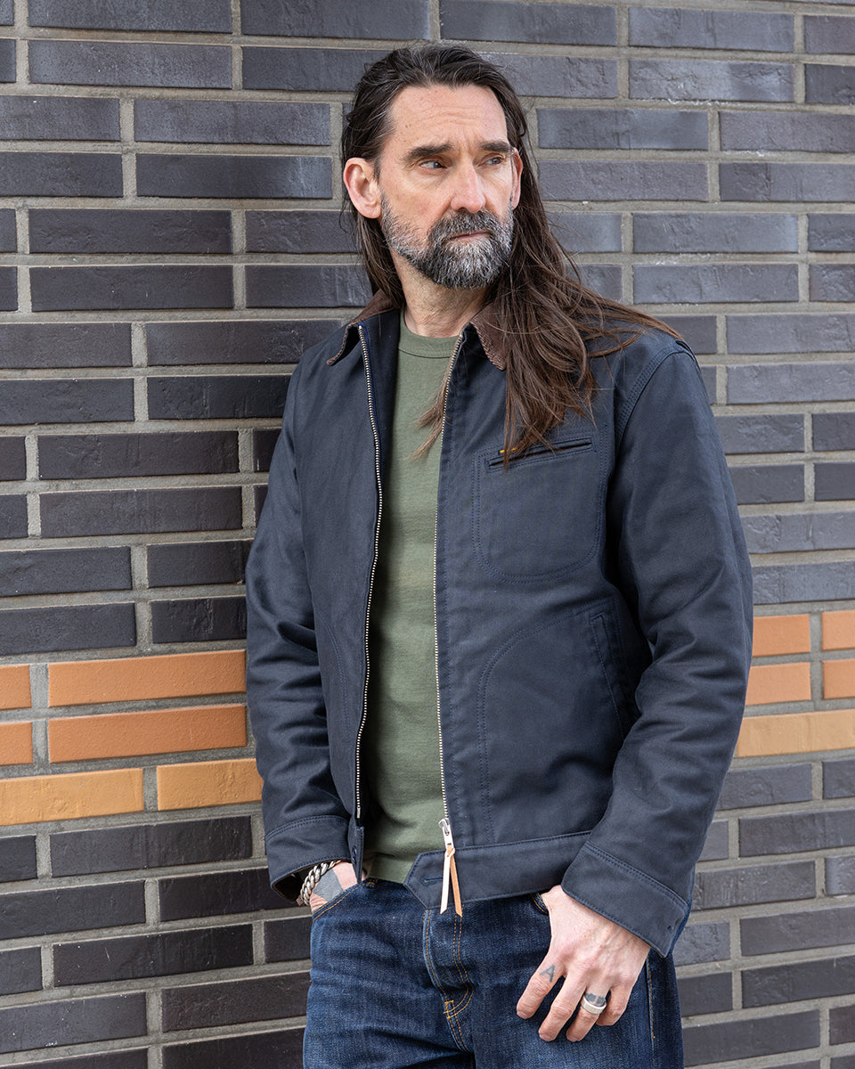 IHJ-169-NAV - FW26 - 12oz Whipcord Work Jacket - Navy