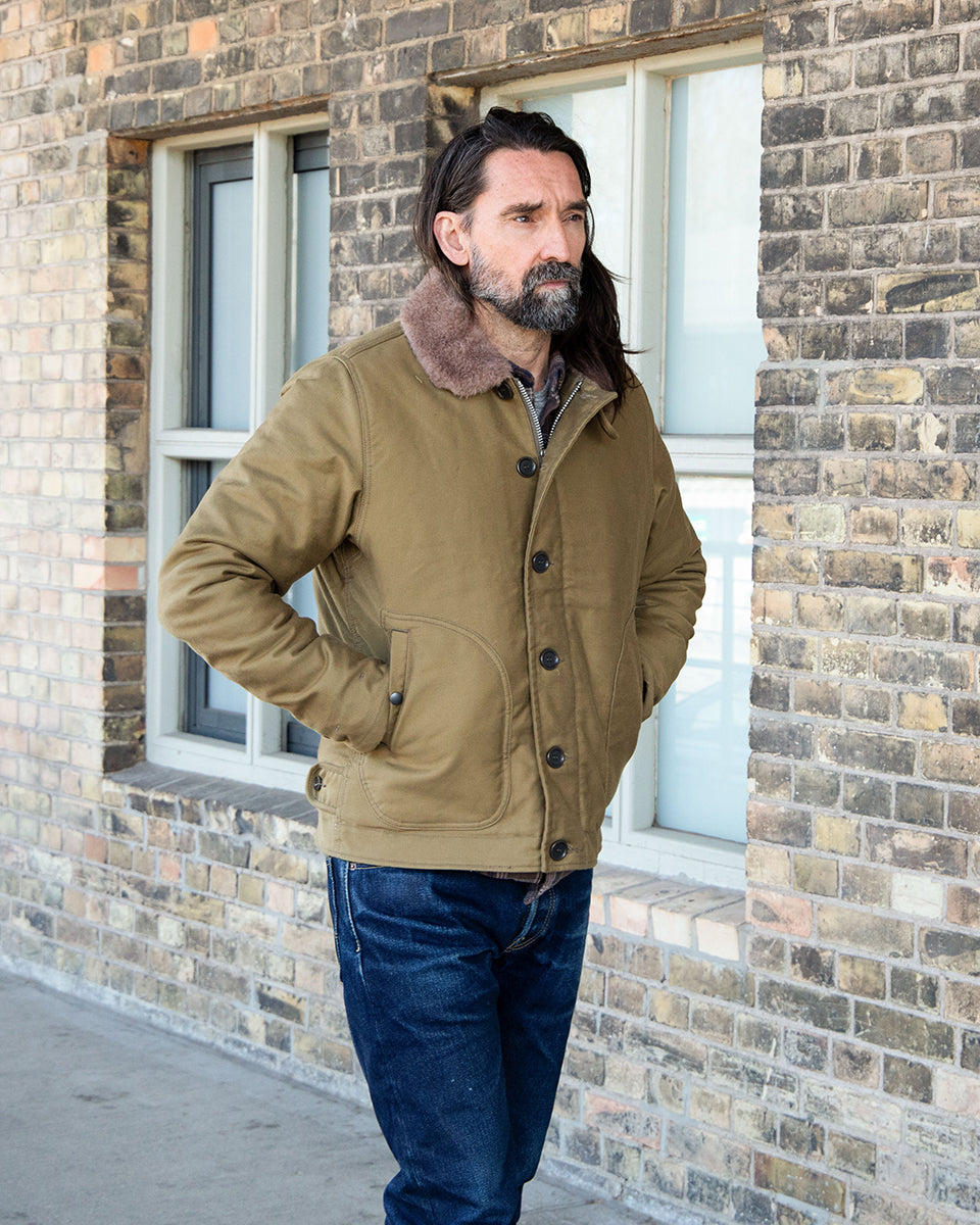 IHM-35-KHA-1 - Whipcord N1 Deck Jacket - Khaki – IRON HEART GERMANY