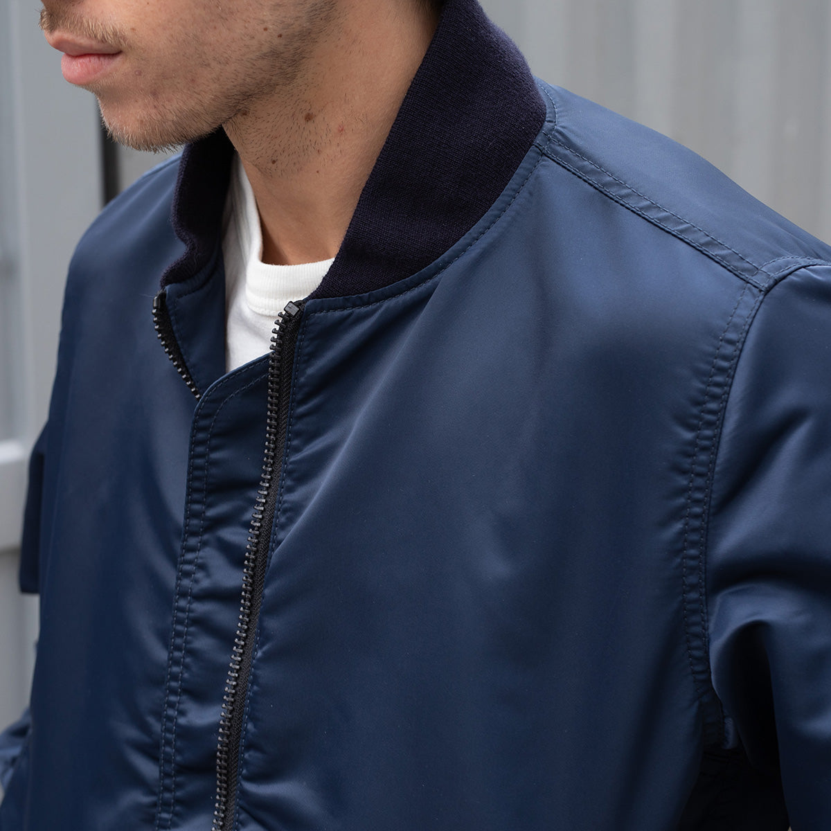 IHM-50-NAV - 4.8oz Nylon Type L-2B Jacket - Navy – IRON HEART GERMANY