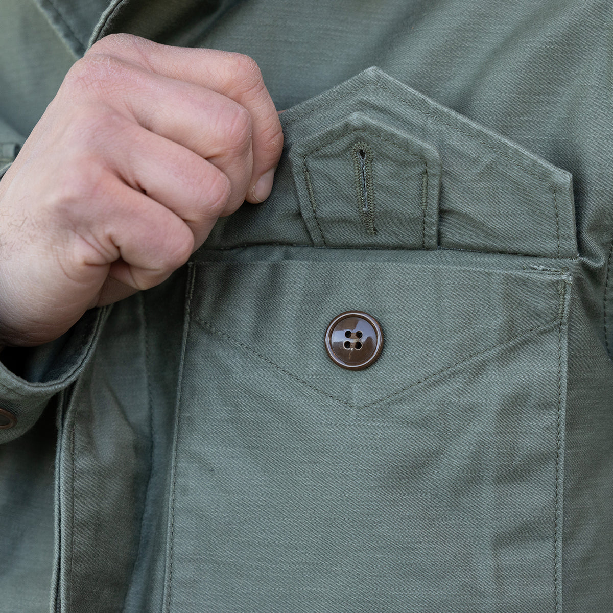 IHM-51-OLV - FW26 - 9.5oz Back Sateen Type M-43 Field Jacket - Olive