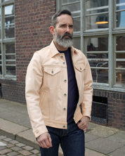 IHSB-EXT-NAT - Iron Heart x Simmons Bilt Horsehide Type III Jacket "The Extractor" - Natural