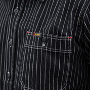 IHSH-266-BLK - 12oz Wabash Work Shirt - Black