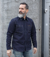 IHSH-266-IND - 12oz Wabash Work Shirt - Indigo