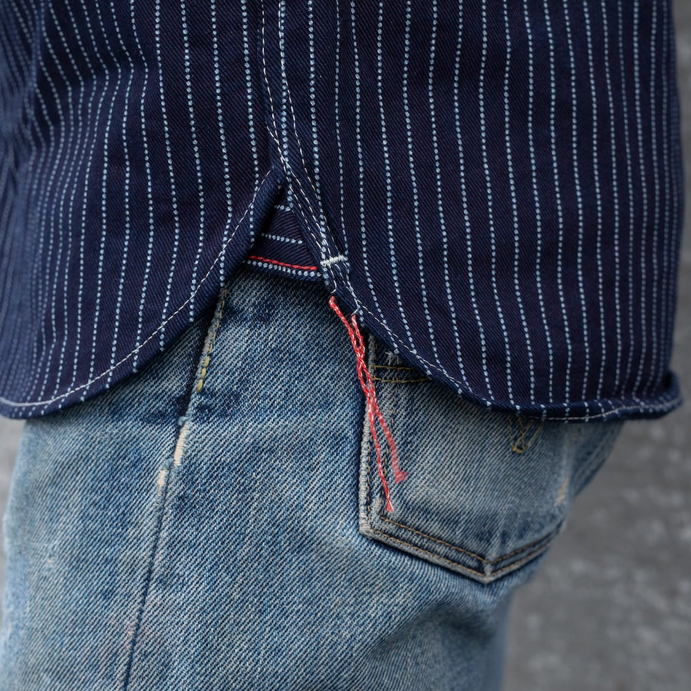 IHSH-266-IND - 12oz Wabash Work Shirt - Indigo