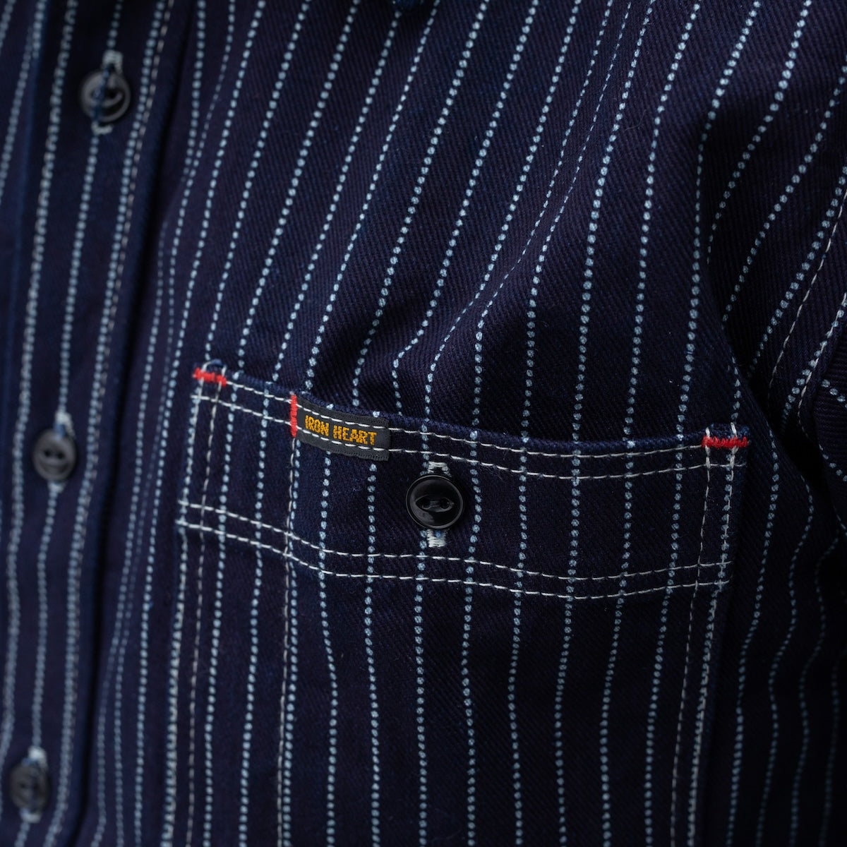 IHSH-266-IND - 12oz Wabash Work Shirt - Indigo