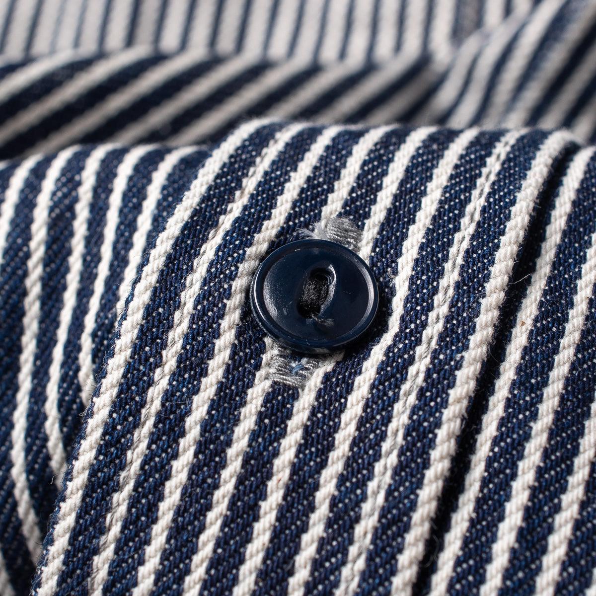 IHSH-274-IND - 12oz Hickory Stripe Work Shirt - Indigo – IRON