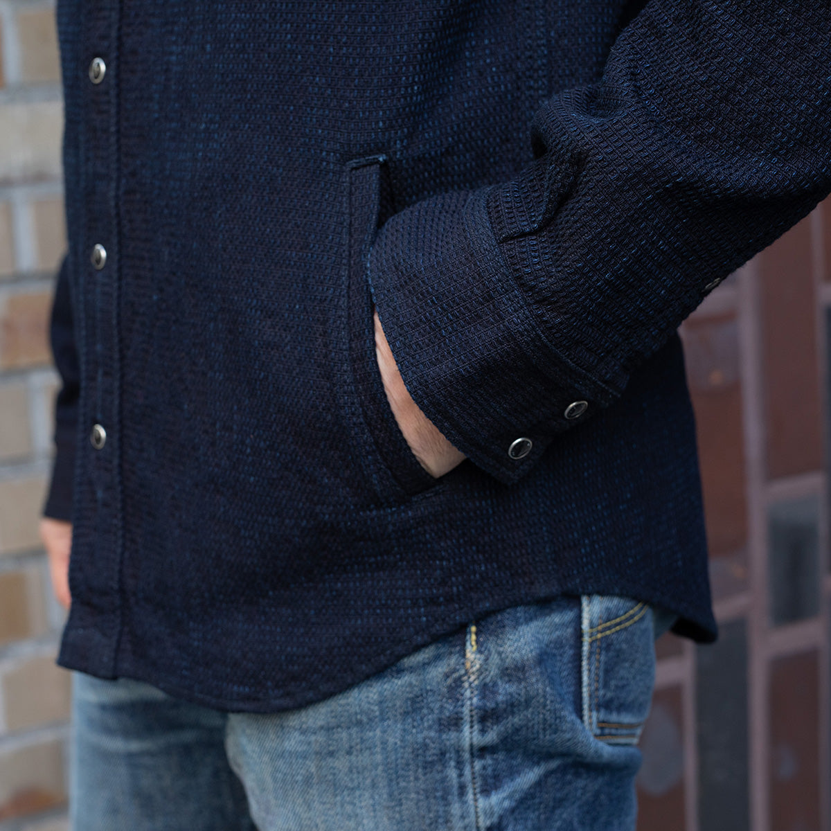 IHSH-437-IND - SS26 - 13.5oz Dobby Cloth CPO Shirt - Indigo