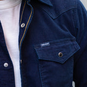 IHSH-438-IND - SS26 - 7.5oz Selvedge Corduroy Western Shirt - Indigo