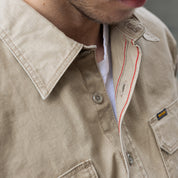 IHSH-449-KHA - FW26 - 8oz Military Work Shirt - Khaki
