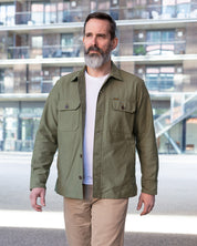 IHSH-451-ODG - FW26 - 9oz Cotton Sateen Military CPO Shirt - Olive Drab Green