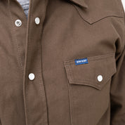 IHSH-454-BRN - FW26 - 11oz Military Serge Western Shirt - Brown