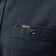 IHSH-460-BLK - FW26 - Ultra Heavy Flannel Herringbone Work Shirt - Black