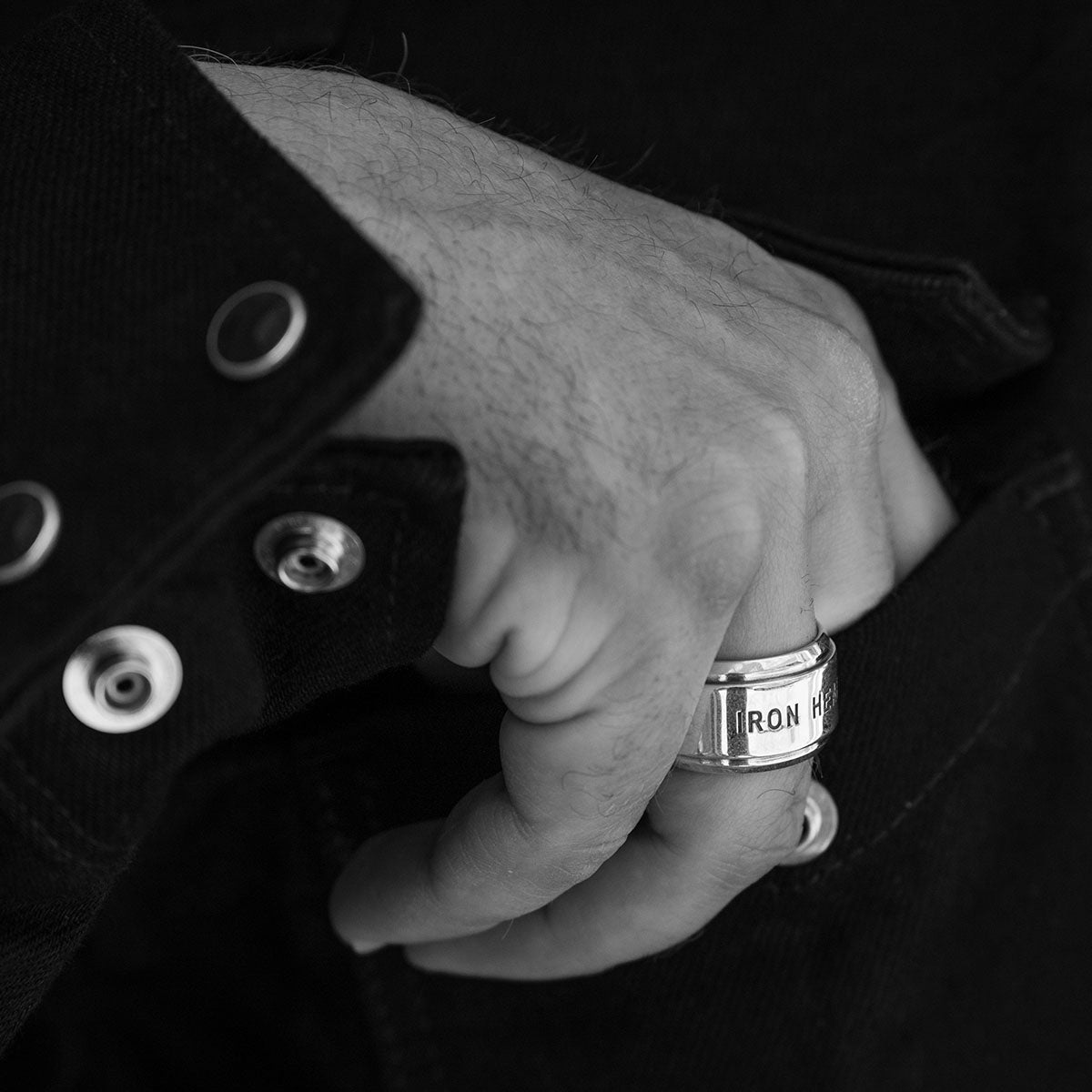 IHSI-05 - Iron Heart 0.925 Sterling Silver Ring – IRON HEART GERMANY