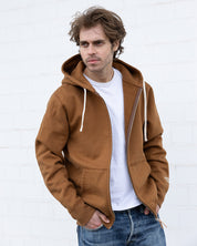 IHSW-72-BRN - FW26 - 14oz Ultra Heavyweight Loopwheel Zip Up Hoodie - Brown