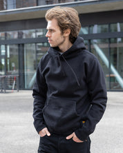 IHSW-84-BLK - FW26 -  Printed 14oz Ultra Heavyweight Loopwheel Cotton Hoodie - Black