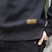 IHSW-86-BLK - FW26 - Heavyweight Thermal Crew Neck Sweater - Black