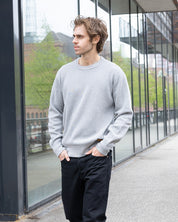 IHSW-86-GRY - FW26 - Heavyweight Thermal Crew Neck Sweater - Grey