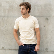 IHT-1600-CRM - 11oz Crew Neck T-Shirt - Cream