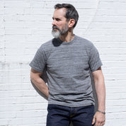 IHT-1610L-GRY - 6.5oz Loopwheel Crew Neck T-Shirt (Long) - Grey
