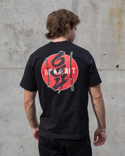 IHT-634-BLK - 7.5oz Printed Loopwheel Crew Neck T-Shirt - Black