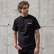 IHT-634-BLK - 7.5oz Printed Loopwheel Crew Neck T-Shirt - Black