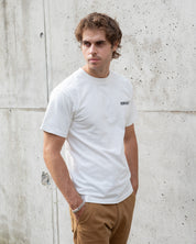 IHT-634-WHT - 7.5oz Printed Loopwheel Crew Neck T-Shirt - White