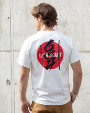 IHT-634-WHT - 7.5oz Printed Loopwheel Crew Neck T-Shirt - White