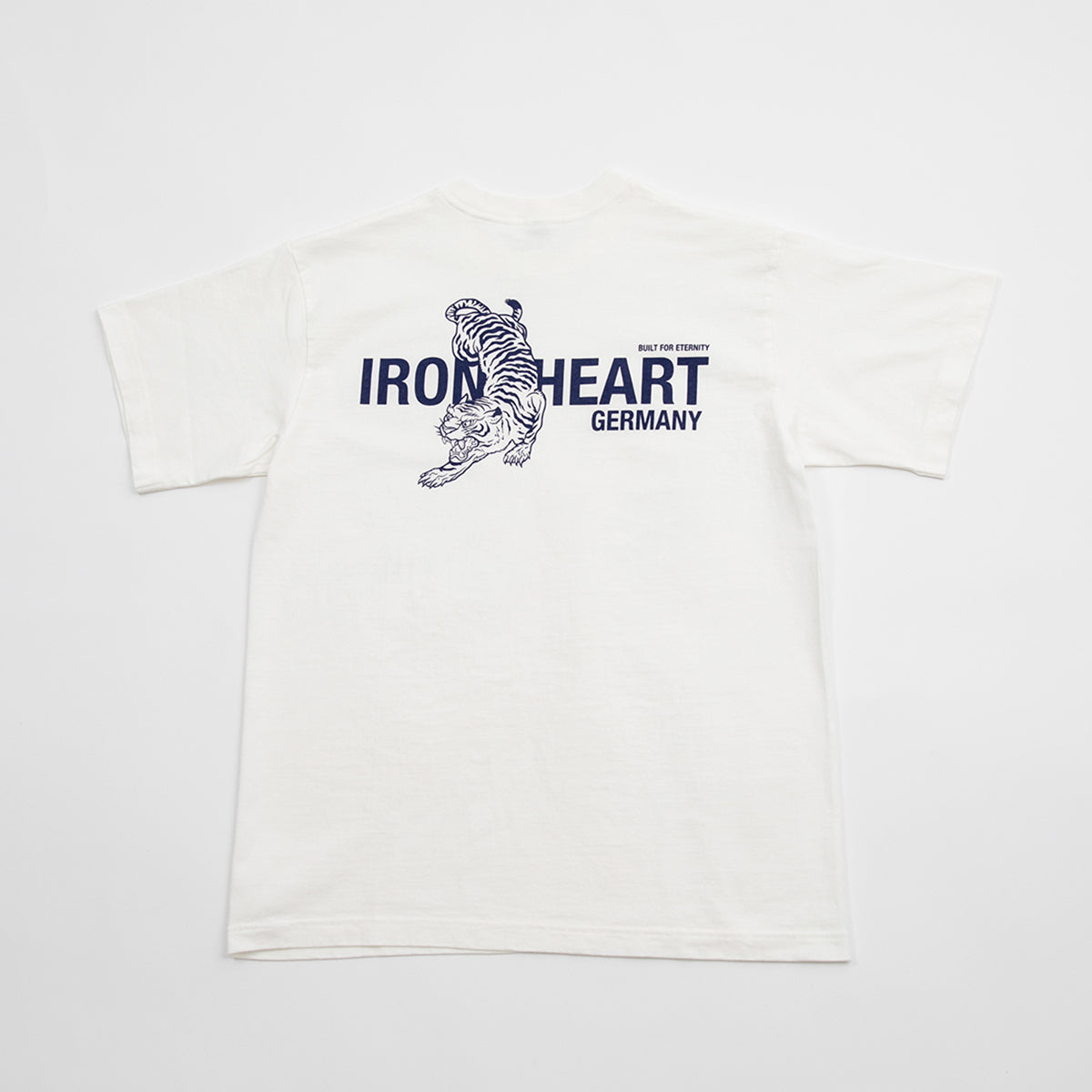 IHT-IHG-7-WHT - Iron Heart Germany 7.5oz Loopwheel Crew Neck T-Shirt - White
