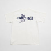 IHT-IHG-7-WHT - Iron Heart Germany 7.5oz Loopwheel Crew Neck T-Shirt - White