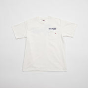 IHT-IHG-7-P-WHT/2 - Iron Heart Germany 7.5oz Loopwheel Crew Neck Pocket T-Shirt - White