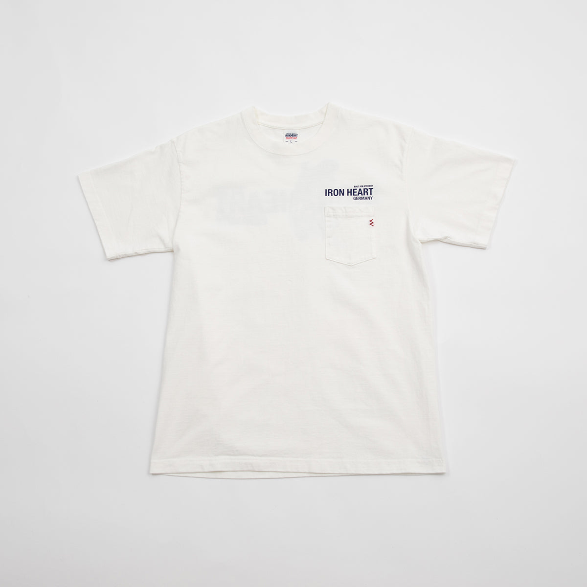 IHT-IHG-7-P-WHT - Iron Heart Germany 7.5oz Loopwheel Crew Neck