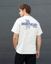 IHT-IHG-7-WHT/2 - Iron Heart Germany 7.5oz Loopwheel Crew Neck T-Shirt - White