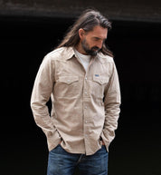 Selvedge Chambray Western Shirt - Khaki