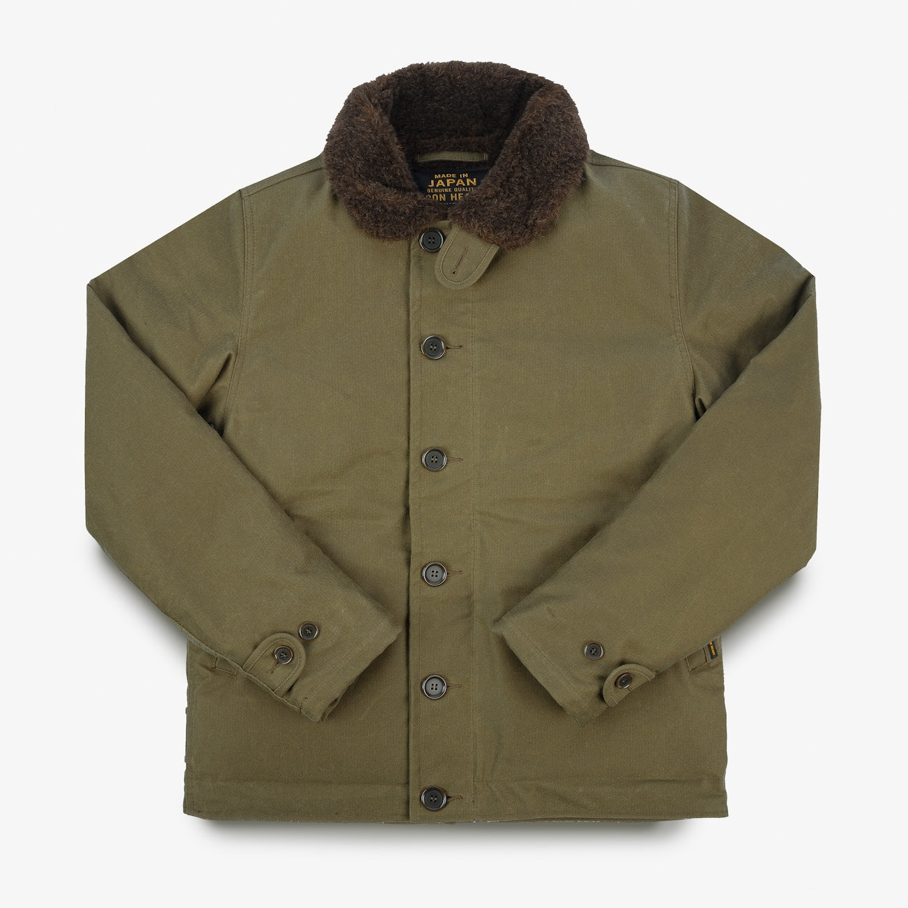 FW24 - IHM-37-KHA - Oiled Whipcord N1 Deck Jacket - Khaki