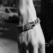 GA-MODEL-10-BRA-GB-A - GOOD ART HLYWD Model 10 Bracelet Goosebumps A - Sterling Silver