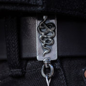 PE-SNAKE-CLIP-KEYCHAIN-SIL - Peanuts & Co SNAKE CLIP KEYCHAIN - Silver