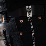PE-SNAKE-WALLETCHAIN-SIL - Peanuts & Co SNAKE CLIP WALLET CHAIN - Silver