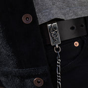 PE-SNAKE-WALLETCHAIN-SIL - Peanuts & Co SNAKE CLIP WALLET CHAIN - Silver