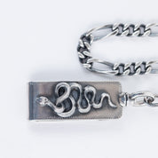 PE-SNAKE-WALLETCHAIN-SIL - Peanuts & Co SNAKE CLIP WALLET CHAIN - Silver