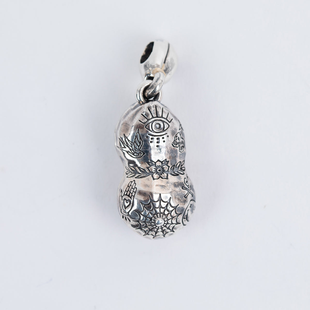 PE-TATTOO-LARGE-SIL - Peanuts & Co TATTOO PEANUTS Pendant Large - Silver