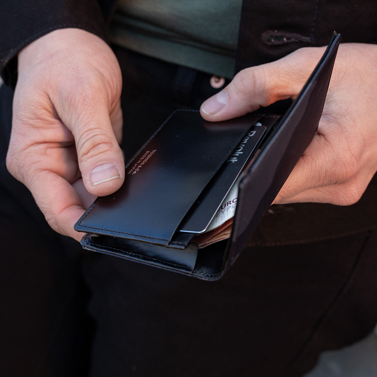 PO-CAMO-CARD-CASE-NAV - Porter-Yoshida & Co. - CAMOUFLAGE WALLET