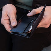 PO-CAMO-CARD-CASE-NAV - Porter-Yoshida & Co. - CAMOUFLAGE WALLET CARD CASE - Navy