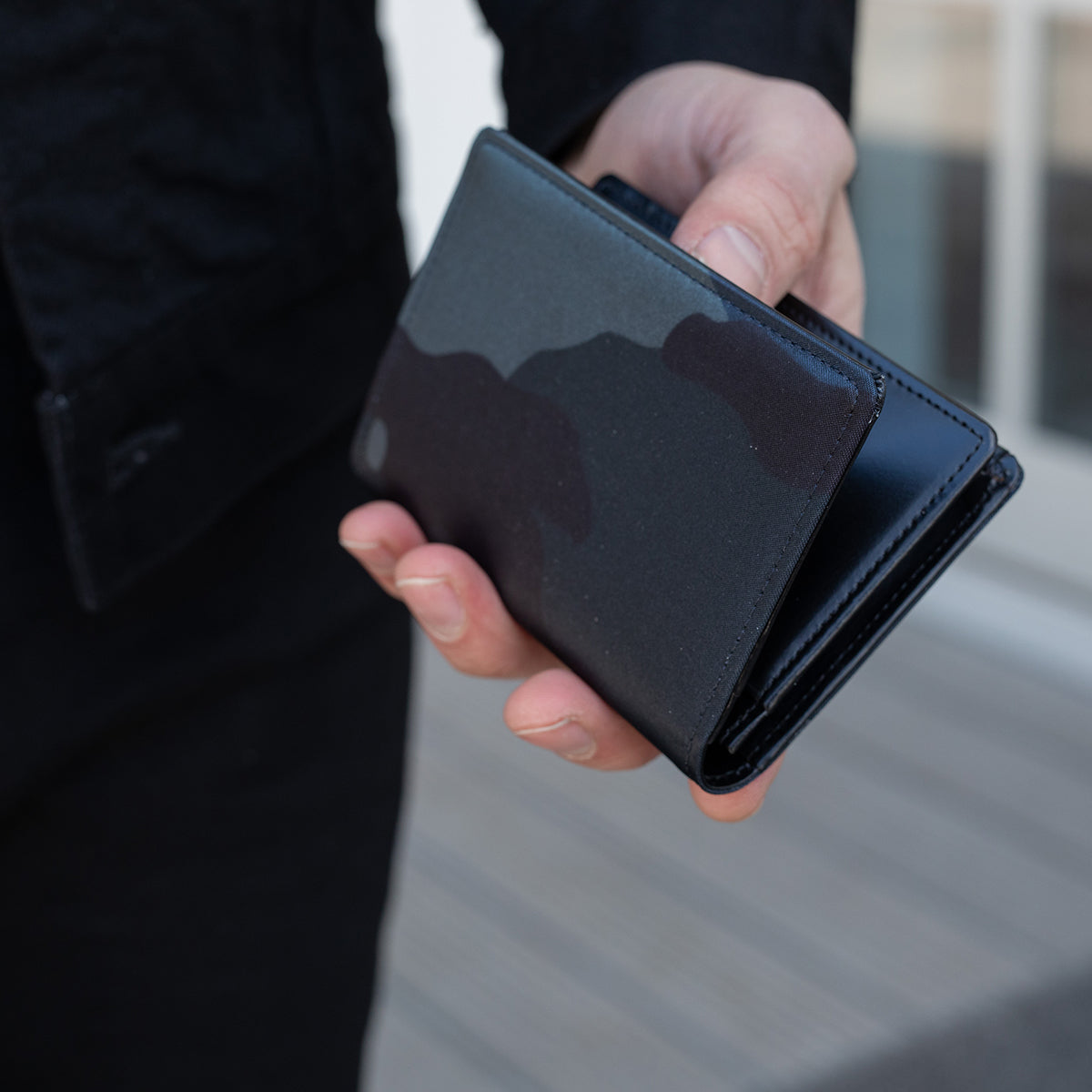 PO-CAMO-CARD-CASE-NAV - Porter-Yoshida & Co. - CAMOUFLAGE WALLET