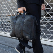 PO-HYB-2WAY-BRIEFCASE-BLK - Porter-Yoshida & Co. HYBRID 2WAY BRIEFCASE - Black