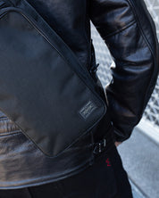 PO-HYB-SHOULDER-BAG-BLK - Porter-Yoshida & Co. HYBRID SLING SHOULDER BAG - Black