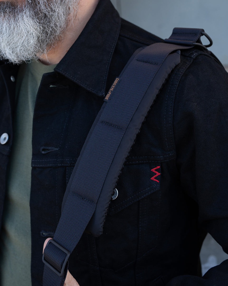 PO-MONO-MESSENGER-BLK - Porter-Yoshida & Co. MONOCHROME MESSENGER BAG - Black